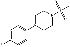 Piperazine, 1-(4-fluorophenyl)-4-(methylsulfonyl)- Struktur