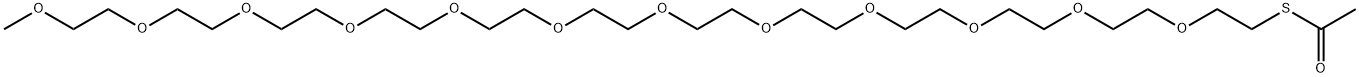 m-PEG12-AcS Struktur