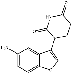 2,6-Piperidinedione, 3-(5-amino-3-benzofuranyl)- Struktur