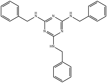 1,3,5-Triazine-2,4,6-triamine, N2,N4,N6-tris(phenylmethyl)- Struktur