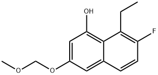 1-Naphthalenol, 8-ethyl-7-fluoro-3-(methoxymethoxy)- Struktur