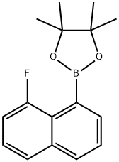 1,3,2-Dioxaborolane, 2-(8-fluoro-1-naphthalenyl)-4,4,5,5-tetramethyl- Struktur