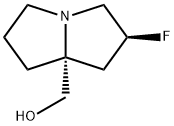 [(2S,8R)-2-fluoro-1,2,3,5,6,7-hexahydropyrrolizin-8-yl]methanol Struktur