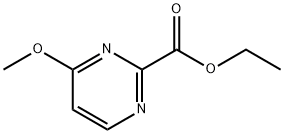 2-Pyrimidinecarboxylic acid, 4-methoxy-, ethyl ester Struktur