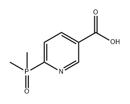 3-Pyridinecarboxylic acid, 6-(dimethylphosphinyl)- Struktur