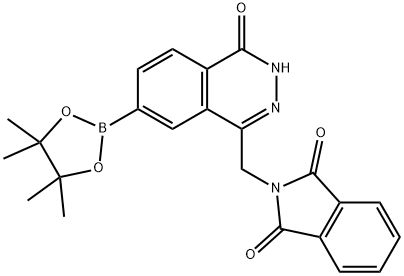 1H-Isoindole-1,3(2H)-dione, 2-[[3,4-dihydro-4-oxo-7-(4,4,5,5-tetramethyl-1,3,2-dioxaborolan-2-yl)-1-phthalazinyl]methyl]- Struktur