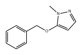 1H-Pyrazole, 1-methyl-5-(phenylmethoxy)- Struktur