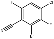 Benzonitrile, 2-bromo-4-chloro-3,6-difluoro- Struktur