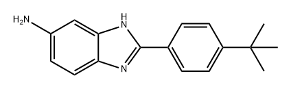 1H-Benzimidazol-6-amine, 2-[4-(1,1-dimethylethyl)phenyl]- Struktur