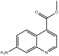 4-Quinolinecarboxylic acid, 7-amino-, methyl ester Struktur