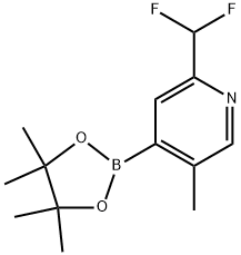 Pyridine, 2-(difluoromethyl)-5-methyl-4-(4,4,5,5-tetramethyl-1,3,2-dioxaborolan-2-yl)- Struktur