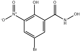 Benzamide, 5-bromo-N,2-dihydroxy-3-nitro- Struktur