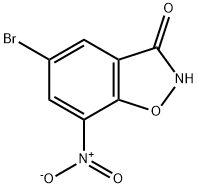 1,2-Benzisoxazol-3(2H)-one, 5-bromo-7-nitro- Struktur