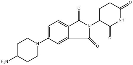 5-(4-aminopiperidin-1-yl)-2-(2,6-dioxopiperidin-3-yl)isoindoline-1,3-dione Struktur