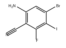 Benzonitrile, 6-amino-4-bromo-2-fluoro-3-iodo- Struktur