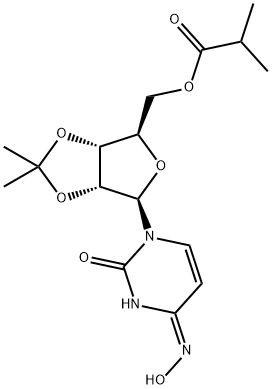 Uridine, 2',3'-O-(1-methylethylidene)-, 4-oxime, 5'-(2-methylpropanoate), (4Z)- Struktur