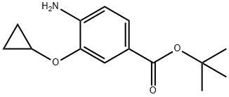 1,1-Dimethylethyl 4-amino-3-(cyclopropyloxy)benzoate Struktur