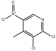 2,3-dichloro-4-methyl-5-nitropyridine Struktur