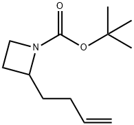 1,1-Dimethylethyl 2-(3-buten-1-yl)-1-azetidinecarboxylate Struktur