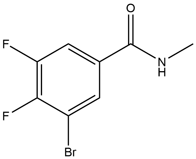 3-Bromo-4,5-difluoro-N-methylbenzamide Struktur