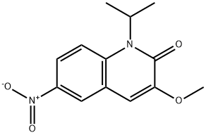 3-Methoxy-1-(1-methylethyl)-6-nitro-2(1H)-quinolinone Struktur