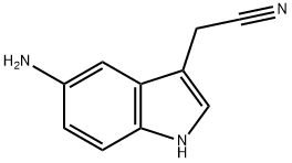 1H-Indole-3-acetonitrile, 5-amino- Struktur