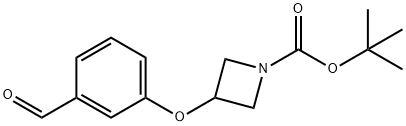 1,1-Dimethylethyl 3-(3-formylphenoxy)-1-azetidinecarboxylate Struktur