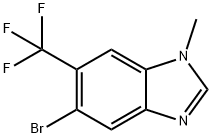 1H-Benzimidazole, 5-bromo-1-methyl-6-(trifluoromethyl)- Struktur