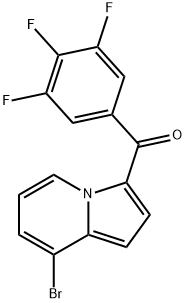 Methanone, (8-bromo-3-indolizinyl)(3,4,5-trifluorophenyl)- Struktur