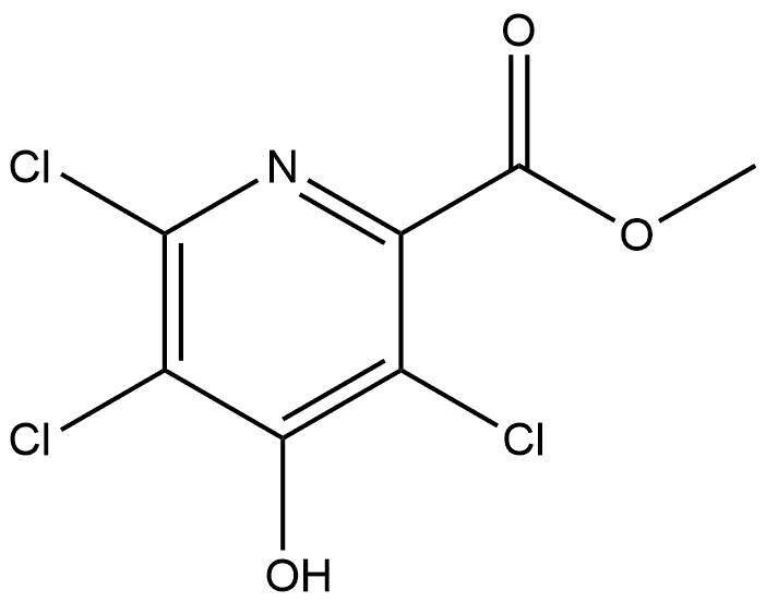 3,5,6-Trichloro-4-hydroxy-pyridine-2-carboxylic acid methyl ester Struktur