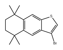 Naphtho[2,3-b]thiophene, 3-bromo-5,6,7,8-tetrahydro-5,5,8,8-tetramethyl- Struktur