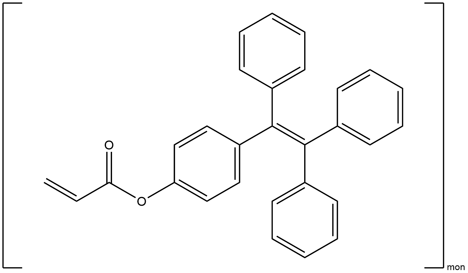 4-(1,2,2-triphenylvinyl)phenyl acrylate Struktur