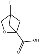 4-Fluoro-2-oxabicyclo[2.1.1]hexane-1-carboxylic acid Struktur