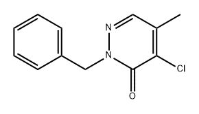 3(2H)-Pyridazinone, 4-chloro-5-methyl-2-(phenylmethyl)- Struktur