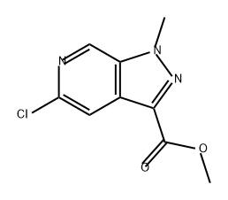 1H-Pyrazolo[3,4-c]pyridine-3-carboxylic acid, 5-chloro-1-methyl-, methyl ester Struktur