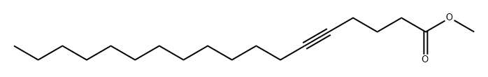 5-Octadecynoic acid, methyl ester Struktur