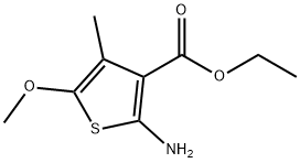 ETHYL 2-AMINO-5-METHOXY-4-METHYLTHIOPHENE-3-CARBOXYLATE Struktur