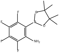 Benzenamine, 2,3,4,5-tetrafluoro-6-(4,4,5,5-tetramethyl-1,3,2-dioxaborolan-2-yl)- Struktur