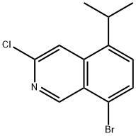 Isoquinoline, 8-bromo-3-chloro-5-(1-methylethyl)- Struktur