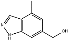 1H-Indazole-6-methanol, 4-methyl- Struktur