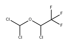 Ethane, 2-chloro-2-(dichloromethoxy)-1,1,1-trifluoro- Struktur