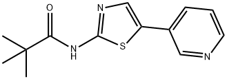 Propanamide, 2,2-dimethyl-N-[5-(3-pyridinyl)-2-thiazolyl]- Struktur