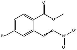 Benzoic acid, 4-bromo-2-(2-nitroethenyl)-, methyl ester Struktur