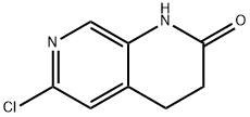 1,7-Naphthyridin-2(1H)-one, 6-chloro-3,4-dihydro- Struktur