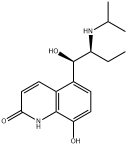 8-Hydroxy-5-[(1R,2S)-1-hydroxy-2-(isopropylamino)butyl]-2(1H)-quinolinone Struktur