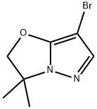 Pyrazolo[5,1-b]oxazole, 7-bromo-2,3-dihydro-3,3-dimethyl- Struktur