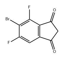 1H-Indene-1,3(2H)-dione, 5-bromo-4,6-difluoro- Struktur