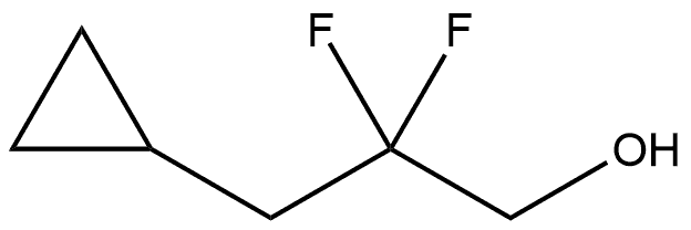 Cyclopropanepropanol, β,β-difluoro- Struktur