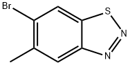 6-bromo-5-methyl-1,2,3-benzothiadiazole Struktur