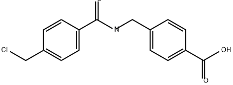 Benzoic acid, 4-[[[4-(chloromethyl)benzoyl]amino]methyl]- Struktur